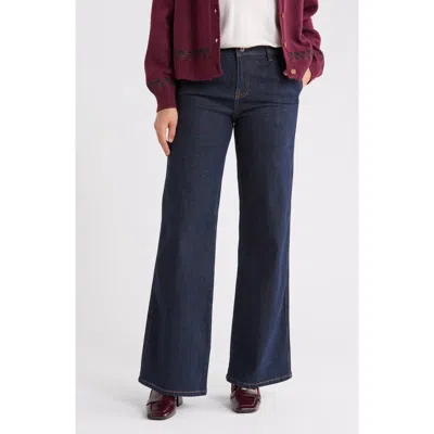 Sanctuary High Waist Wide Leg Jeans In Blue