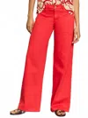 Sanctuary Highland Wide Leg Standard Rise Pant In Cayenne In White