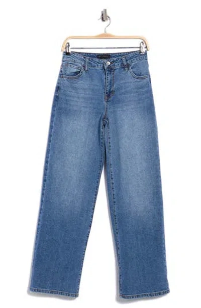 Sanctuary Hollis Straight Leg Jeans In Blue