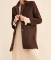 Sanctuary Hometown Fuzzy Knit Coat In Brown In Brown