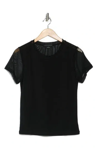 Sanctuary Ideal Mesh T-shirt In Black