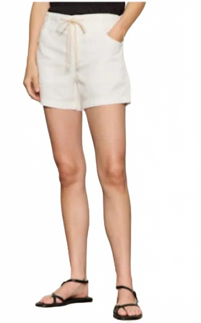 Sanctuary Idyll Tie Waist Denim Shorts In White