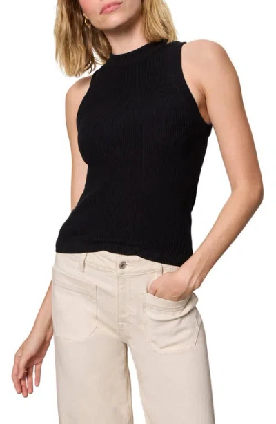 Sanctuary In The Mix Cotton Sweater Tank In Black