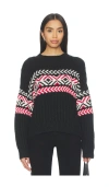 Sanctuary Intarsia Sweater In Black