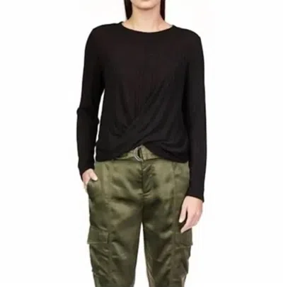 Sanctuary It Girl Long Sleeve Top In Black