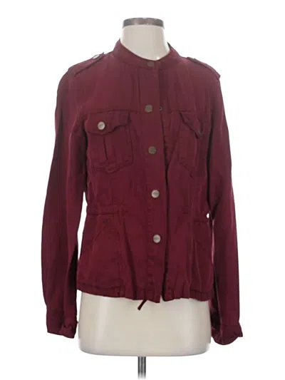 Pre-owned Sanctuary Jacket In Burgundy