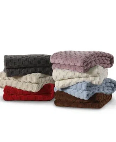 Sanctuary Jacquard Sherpa Blanket In Charcoal