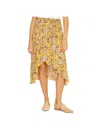 Sanctuary Jamie Womens Floral Hi-low Midi Skirt In Multi