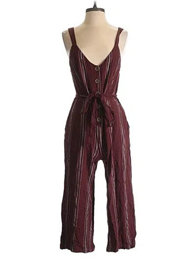 Pre-owned Sanctuary Jumpsuit In Burgundy