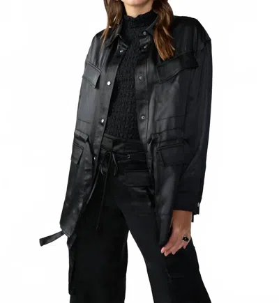 Sanctuary Justine Silky Jacket In Black