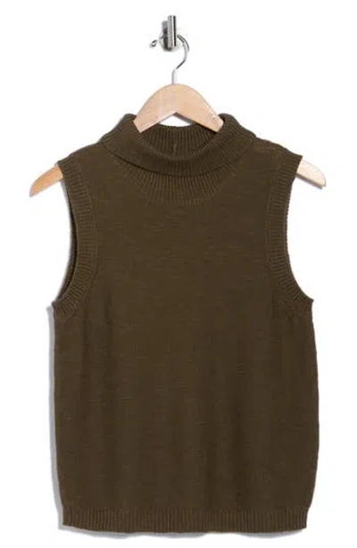 Sanctuary Keep It Easy Cotton Sweater Vest In Brown