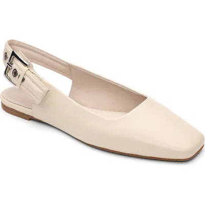 Sanctuary Kitchy Slingback Flat In Eco Natural
