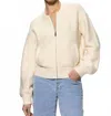 Sanctuary Knitted Bomber Sweaters In Muslin In Neutral
