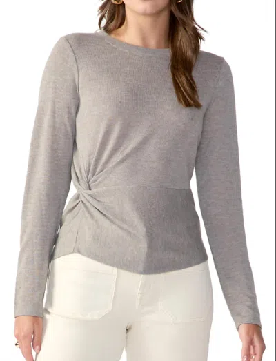 Sanctuary Knot Your Business Top In Heather Canteen In Grey
