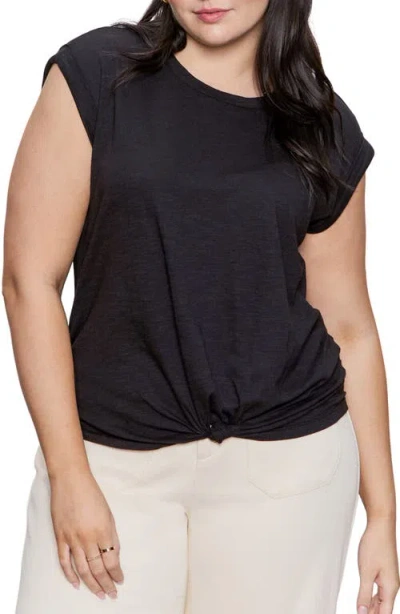 Sanctuary Knotted Muscle Tee In Black