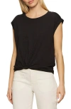 Sanctuary Knotted Muscle Tee In Black