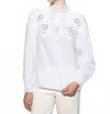 Sanctuary Lace Popover Blouse In White