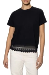 Sanctuary Lace Remix Tee In Black
