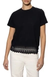Sanctuary Lace Remix T-shirt In Black
