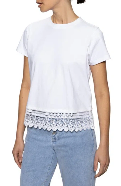 Sanctuary Lace Remix T-shirt In White
