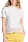 Sanctuary Lace Remix T-shirt In White