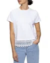 Sanctuary Lace Remix Tee In White
