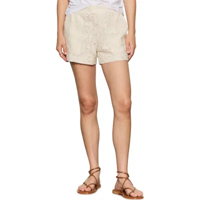Sanctuary Lace Track Shorts In White