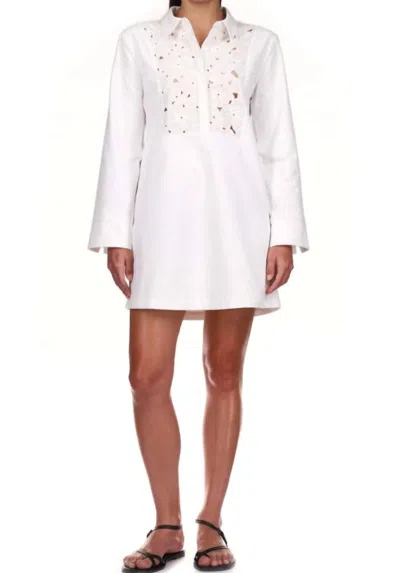 Sanctuary Lace Yoke Insert Dress In White