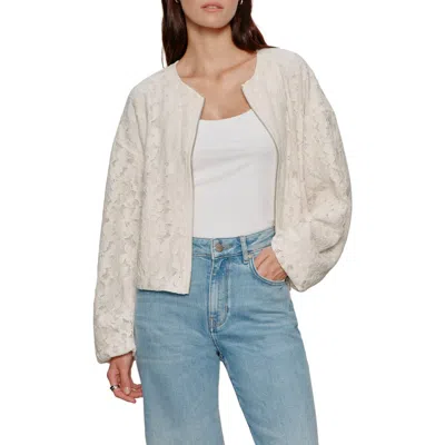 Sanctuary Leila Lace Bomber Jacket In Neutral