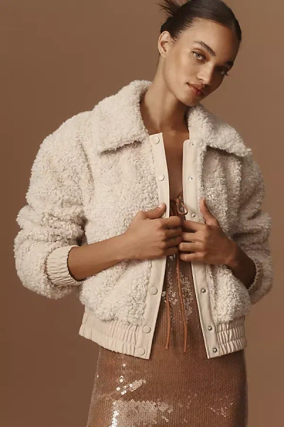 Sanctuary Libby Sherpa Jacket In Beige