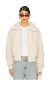 Sanctuary Libby Sherpa Jacket In Toasted Almond