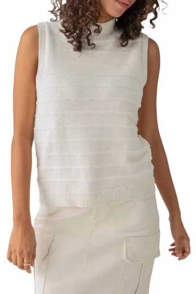 Sanctuary Life Is Easy Shell Blouse In Chalk In White