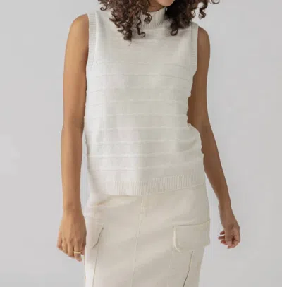 Sanctuary Life Is Easy Shell Tank In Chalk In White