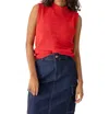 Sanctuary Life Is Easy Mock Neck Sweater In Red