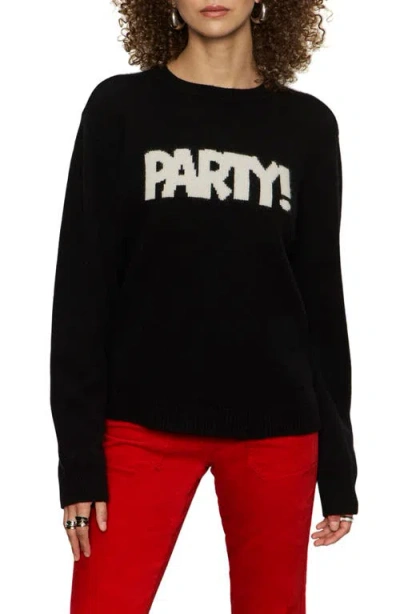 Sanctuary Life Of The Party Wool & Cashmere Sweater In Black
