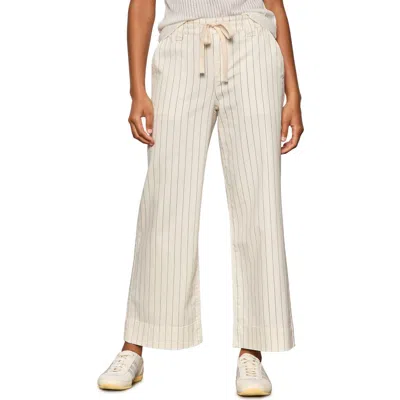 Sanctuary Lily Stripe Ankle Crop Pants In Neutral