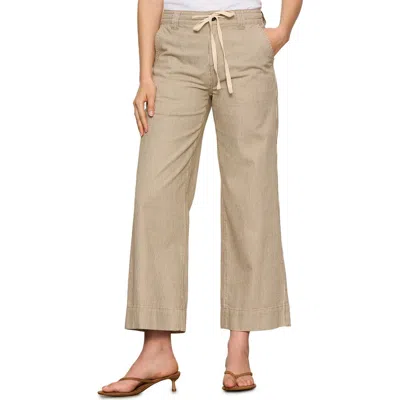 Sanctuary Lily Stripe Crop Pants In Brown