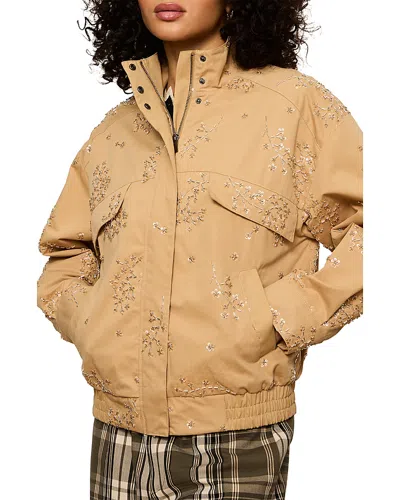 Sanctuary Limelight Embellished Surplus Jacket In Sparkle