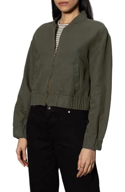 SANCTUARY SANCTUARY LINEN & COTTON BOMBER JACKET