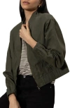 Sanctuary Linen Blend Bomber Jacket In Kalamata