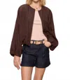 Sanctuary Linen Bubble Jacket In Soil In Multi