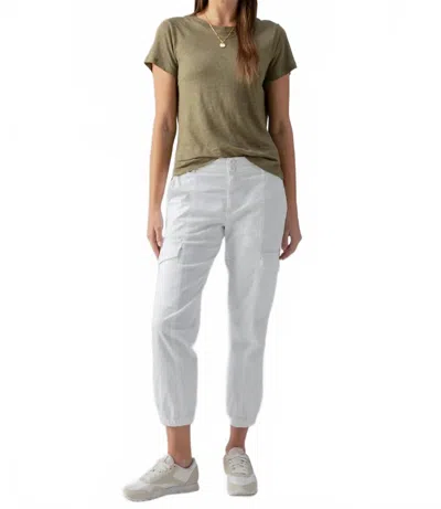 Sanctuary Linen Perfect Tee In Olive In Green