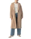 Sanctuary Live-in Faux Fur Coat In Warm Camel