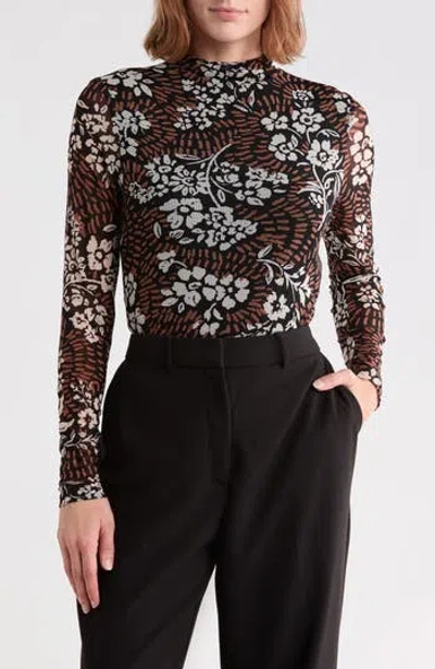 Sanctuary Live In Mesh T-shirt In Cocoa Brown Petal
