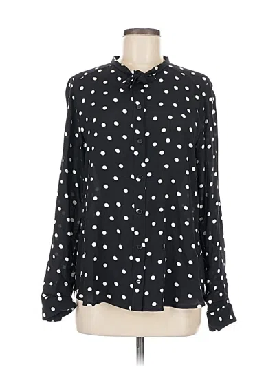 Pre-owned Sanctuary Long Sleeve Blouse In Black