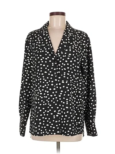 Pre-owned Sanctuary Long Sleeve Blouse In Black