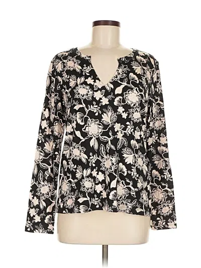 Pre-owned Sanctuary Long Sleeve Blouse In Black