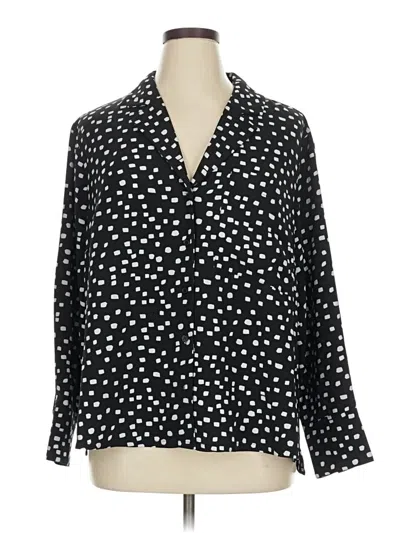 Pre-owned Sanctuary Long Sleeve Blouse In Black