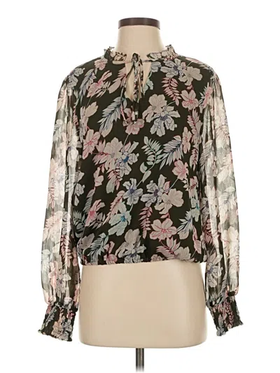 Pre-owned Sanctuary Long Sleeve Blouse In Black