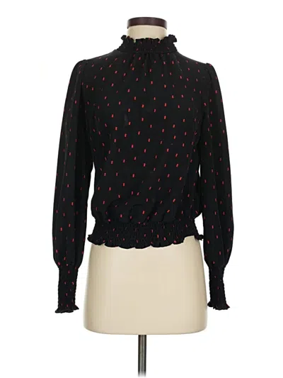 Pre-owned Sanctuary Long Sleeve Blouse In Black